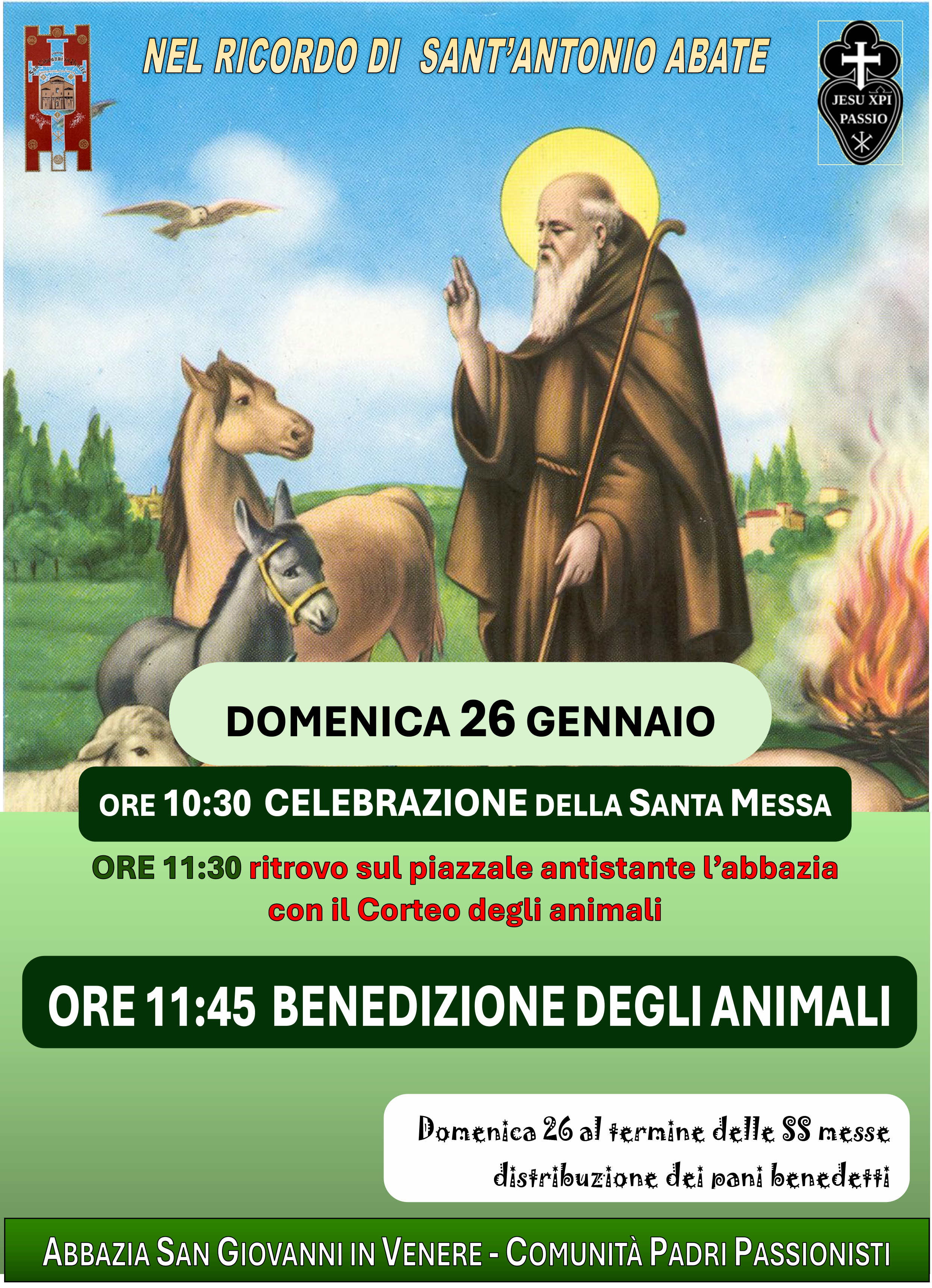 Benedizione degli Animali 26 gennaio 2025